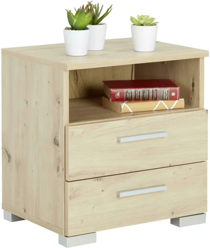 Nachtkästchen in Eichefarben