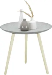 Beistelltisch in Grau/Naturfarben