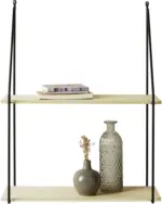 mömax Wandregal Naturfarben/Schwarz