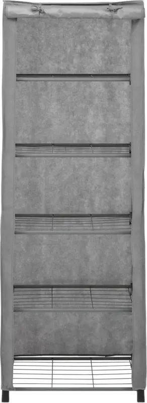 Stoffschrank in Grau