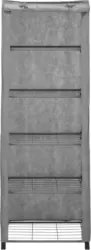 Stoffschrank in Grau
