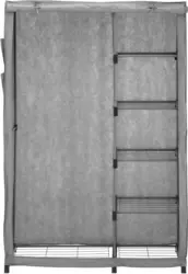 Stoffschrank in Grau