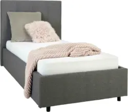 Polsterbett in Dunkelgrau ca. 90x200cm