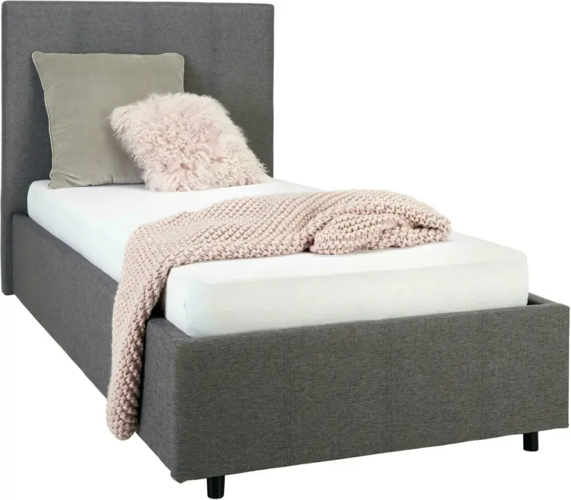 Polsterbett in Dunkelgrau ca. 90x200cm