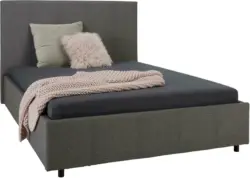 Polsterbett in Dunkelgrau ca. 140x200cm