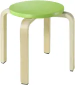 mömax Hocker in Grün/Naturfarben