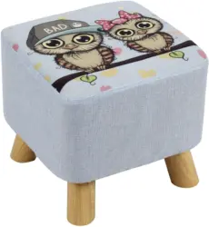 Hocker mit Eulenmotiv