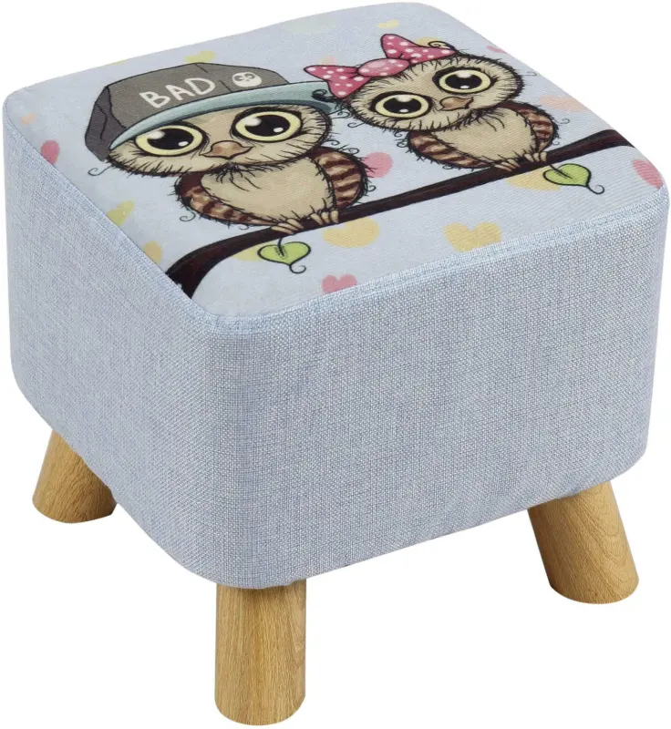 Hocker mit Eulenmotiv