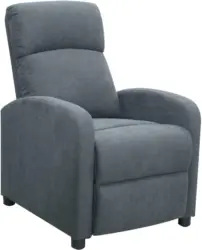 Relaxsessel in Grau mit Relaxfunktion