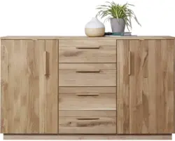 Kommode in Eichefarben teilmassiv