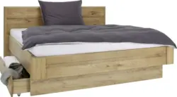 Bett in Eichefarben ca.160x200cm