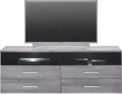 TV-Element in Lärchegrau inkl Beleuchtung