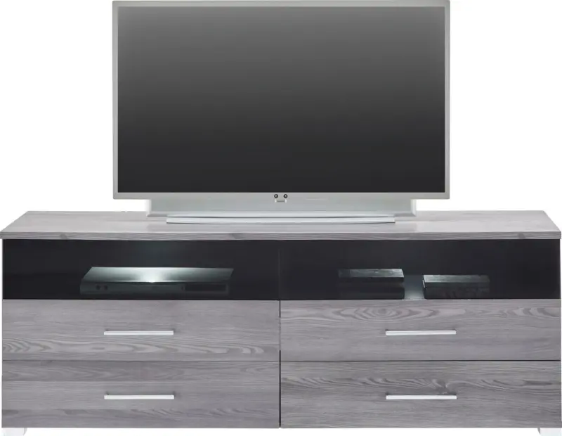 TV-Element in Lärchegrau inkl Beleuchtung