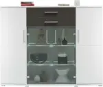 mömax Dornbirn - Ihr Trendmöbelhaus in Dornbirn Highboard in Weiß/Grau Hochglanz
