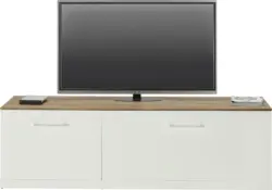 TV-Element in Weiß Hochglanz