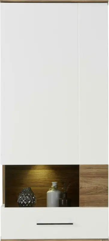 Hängeelement in Weiß Hochglanz