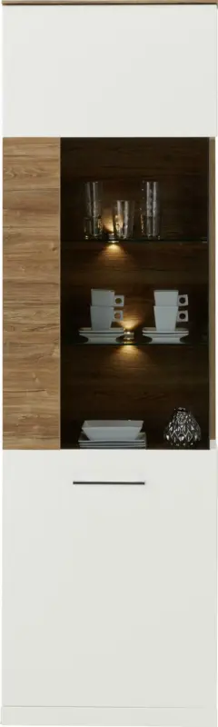 Vitrine in Weiß Hochglanz