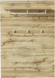 Garderobenpaneel in Eichefarben