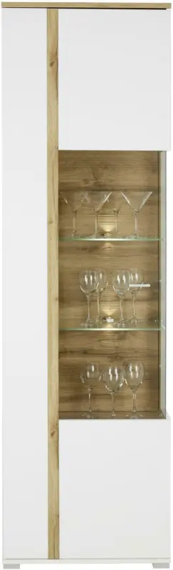 Vitrine in Eichefarben