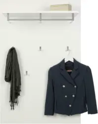 Garderobenpaneel in Weiß