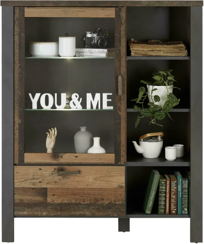 Highboard in Braun