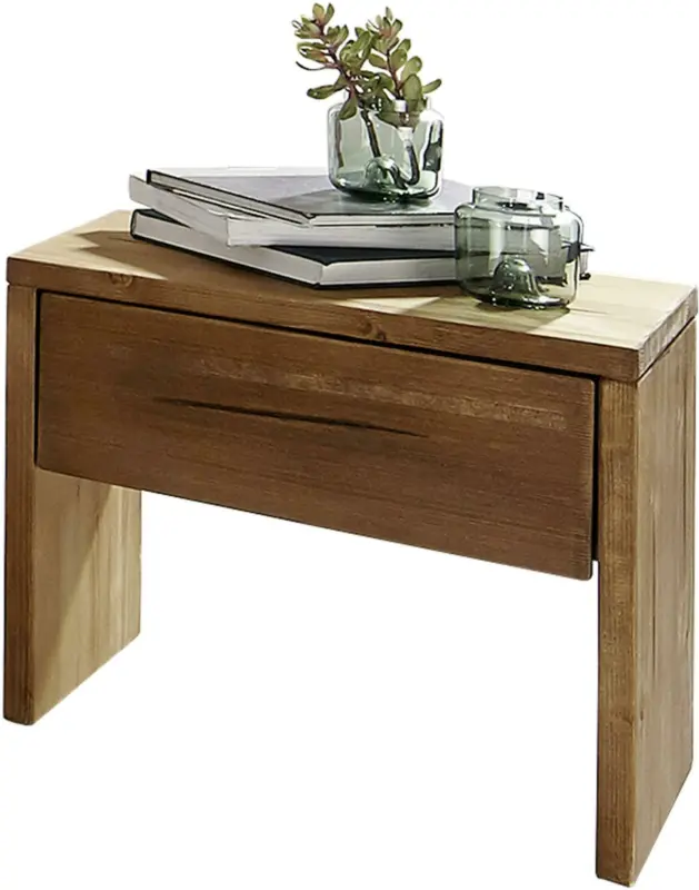 Nachtkästchen aus Fichte massiv