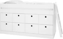 Hochbett aus Buche Massiv ca. 90x200cm