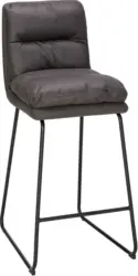Barhocker in Grau/Schwarz