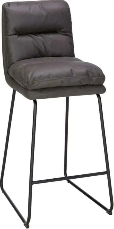 Barhocker in Grau/Schwarz