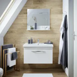 Waschtischkombination in weiß inkl. Spiegel 'Luna'