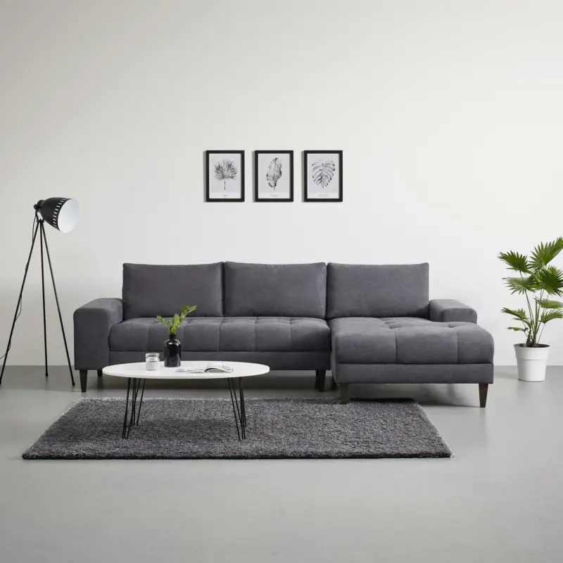 Wohnlandschaft 'Laura', grau