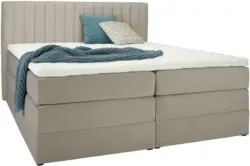 Boxspringbett in Beige ca. 180x200cm