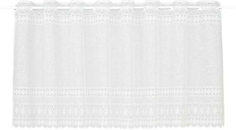 KURZGARDINE Theresa in Weiß