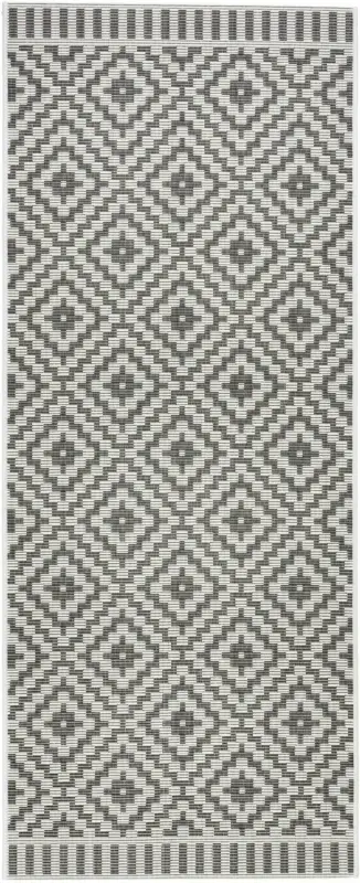 Flachwebeteppich Soho in Schwarz ca. 80x200cm