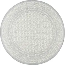 Flachwebeteppich Arizona in Grau Ø ca.160cm