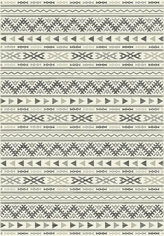 Flachwebeteppich Kelim in Hellgrau ca.80x250cm