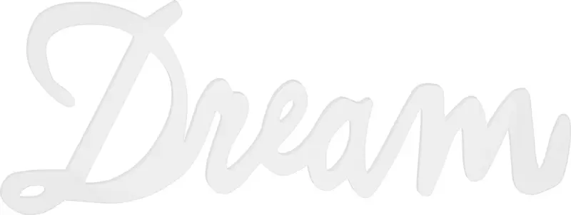Dekobuchstaben Dream in Weiß