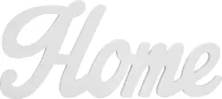 Dekobuchstaben Home in Wei&szlig;