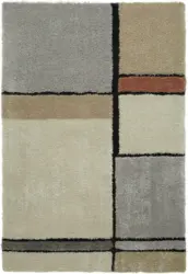Hochflorteppich Nancy in Natur/Grau ca. 120x170cm