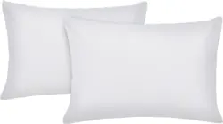 Kissenhülle Basic in Silberfarben, 2er-Set