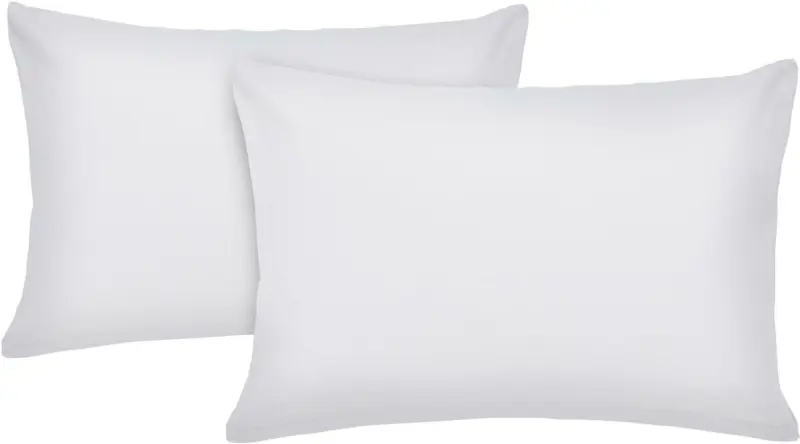 Kissenhülle Basic in Silberfarben, 2er-Set