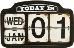 Kalender Chicago in Schwarz