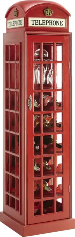 Weinschrank in Rot
