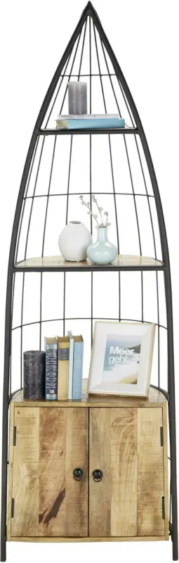 Regal in Naturfarben Massiv