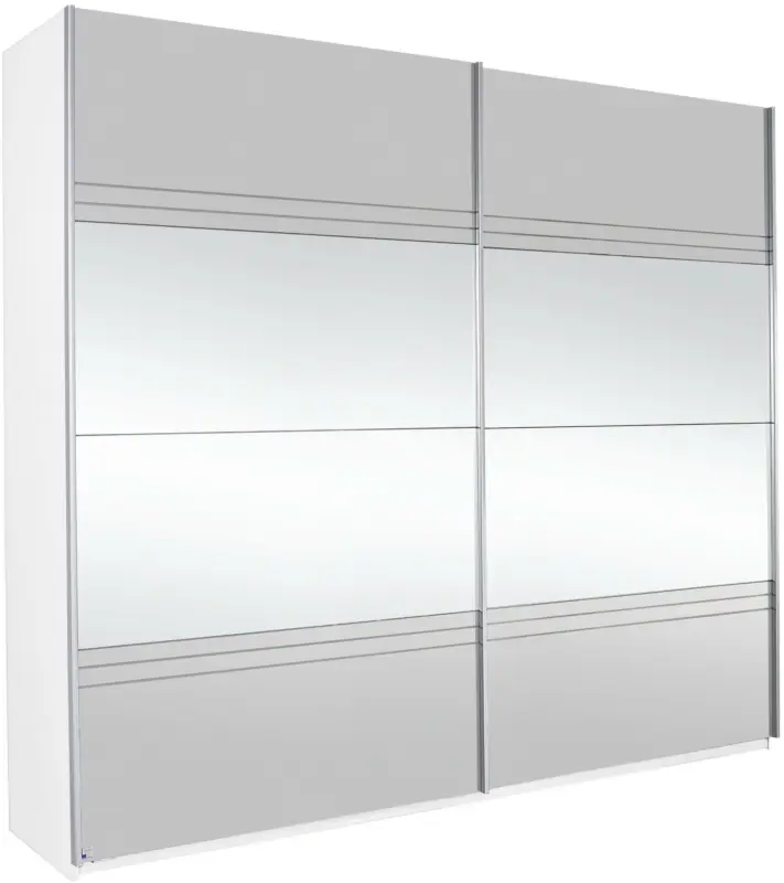 Schwebetürenschrank in Grauspiegel mit Spiegel