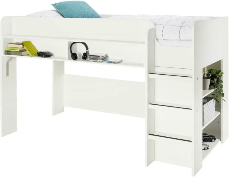 Hochbett in Weiß ca. 90x200cm