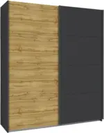 m&ouml;max Schwebet&uuml;renschrank in Eichefarben/ Graphit