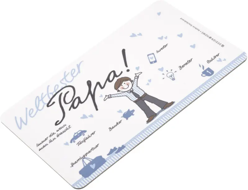 Schneidebrett Weltbester Papa aus Kunststoff