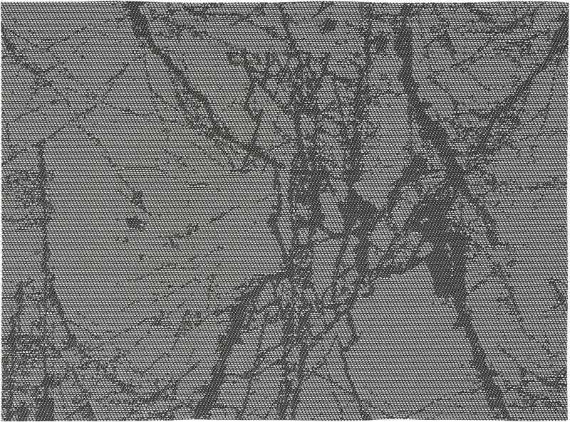 Tischset Mary in Grau ca. 33x45cm