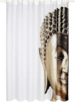 Mömax Duschvorhang Buddha Gold/Weiss 180x200cm
